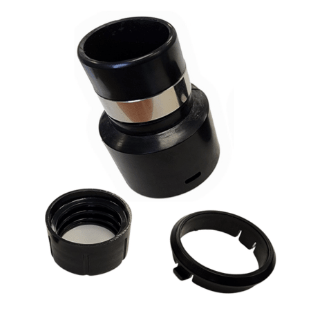 1-1/4" CV METAL BANDED CUFF, BLACK 3-PIECE, SWIVEL - CJ Miller Vacuum Center Inc