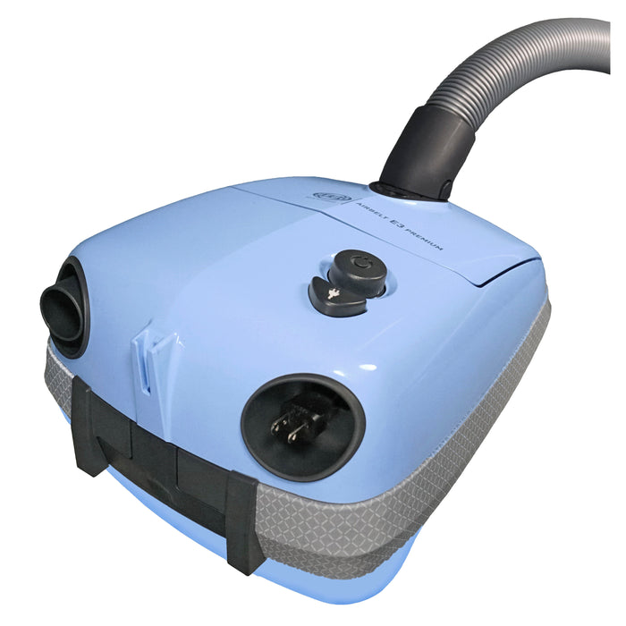 SEBO AIRBELT E3 Premium Vacuum Arctic Pastel Blue with ET-1 and Parquet Brush