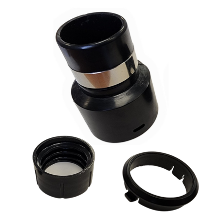 1-1/4" CV METAL BANDED CUFF, BLACK 3-PIECE, SWIVEL
