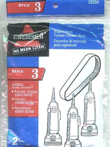 Bissell Style 3 & 5 Vacuum Belts # 32034 - CJ Miller Vacuum Center Inc