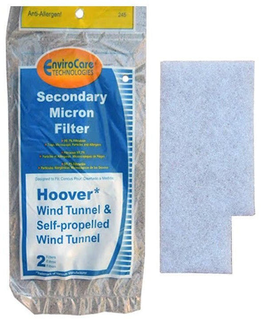 Hoover Secondary Micron Filter - 2 Pack (EnviroCare 245) - CJ Miller Vacuum Center Inc