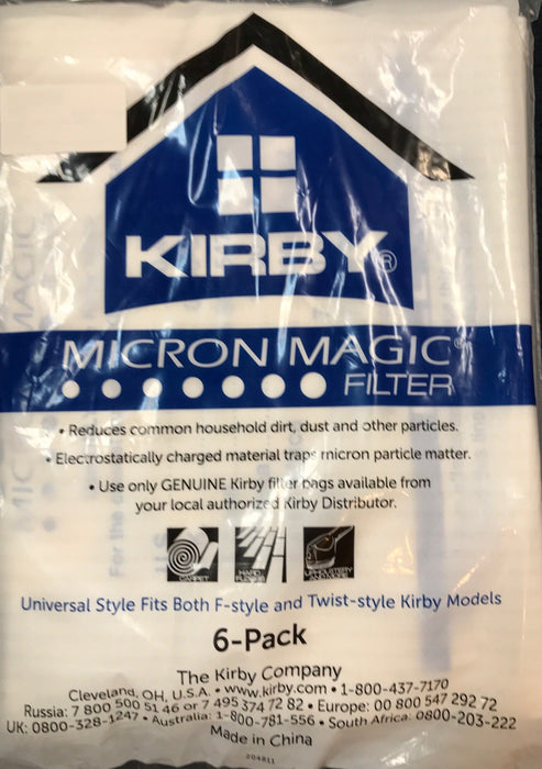 Kirby Micron Magic Hepa Filtration Bags (6 pk) - CJ Miller Vacuum Center Inc