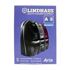 Lindhaus A3 MicroPore Filter Bags (5 pk) - CJ Miller Vacuum Center Inc