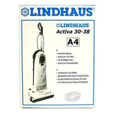 Lindhaus A4 Paper Bags (8 pack) - CJ Miller Vacuum Center Inc