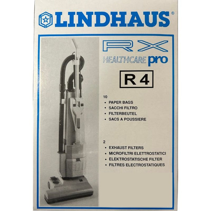 Lindhaus R4 Paper Bags (10 pack) - CJ Miller Vacuum Center Inc