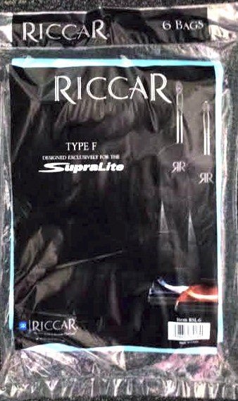 Riccar Vacuum Bags Paper Type F SupraLite RSL-6 - CJ Miller Vacuum Center Inc
