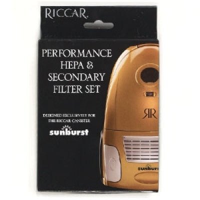 Riccar Vacuum Filter Set HEPA and Secondary Sunburst RF14.3 - CJ Miller Vacuum Center Inc